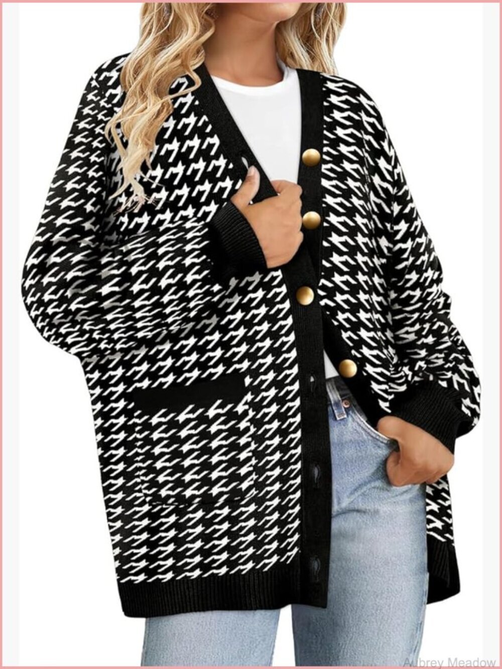 Plus Size Open Front Cardigan Sweater Coat Long Sleeve Button Up
